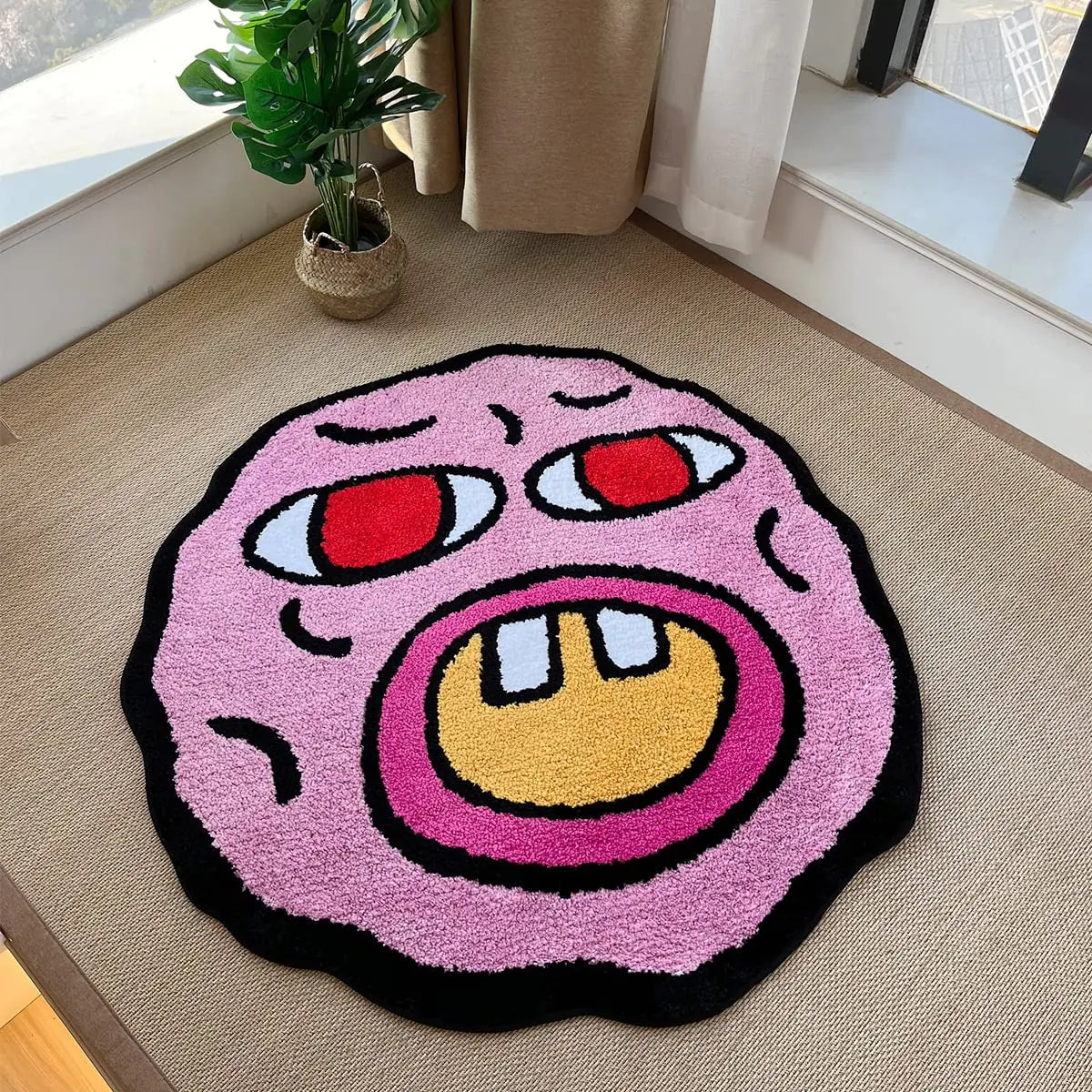 Tufted Carpet Cherry Bomb Rug Pink